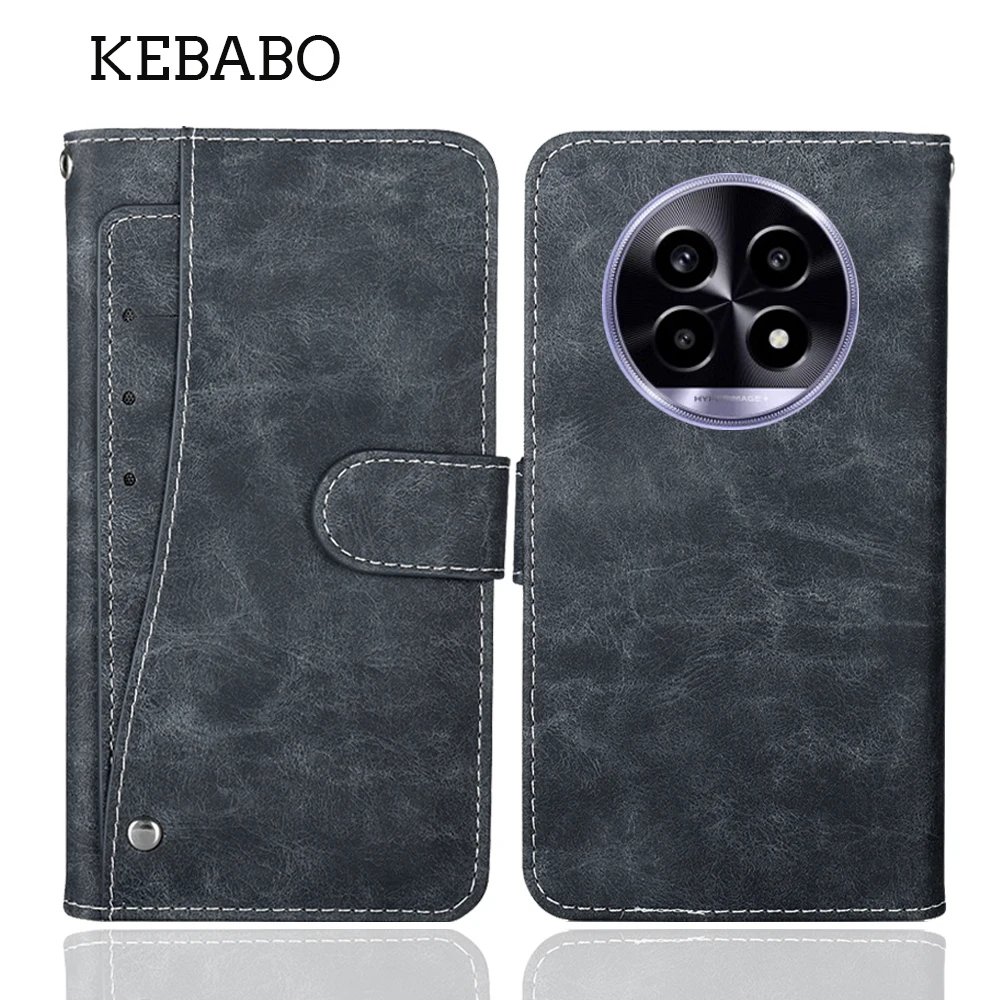 محفظة جلدية Realme 10 12 12x 13 Pro C35 Global 4G 5G Pro + Pro Plus حافظة عصرية بطاقة الهاتف نمط الكتاب #1