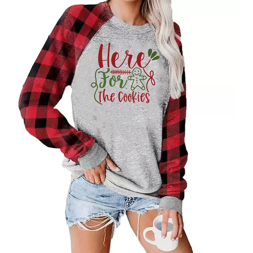 Kerst Print Sweatshirts Casual Top Kerst Print Stijl Kerstcadeau