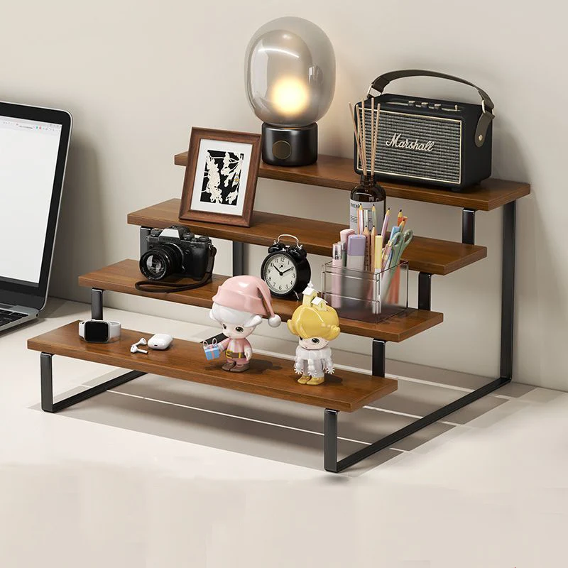 

Desktop Ladder Shelf Storage Holders Solid Wood Coffee Cup Holder Display Rack Hand Made Perfume Shelf Home Storage Organization