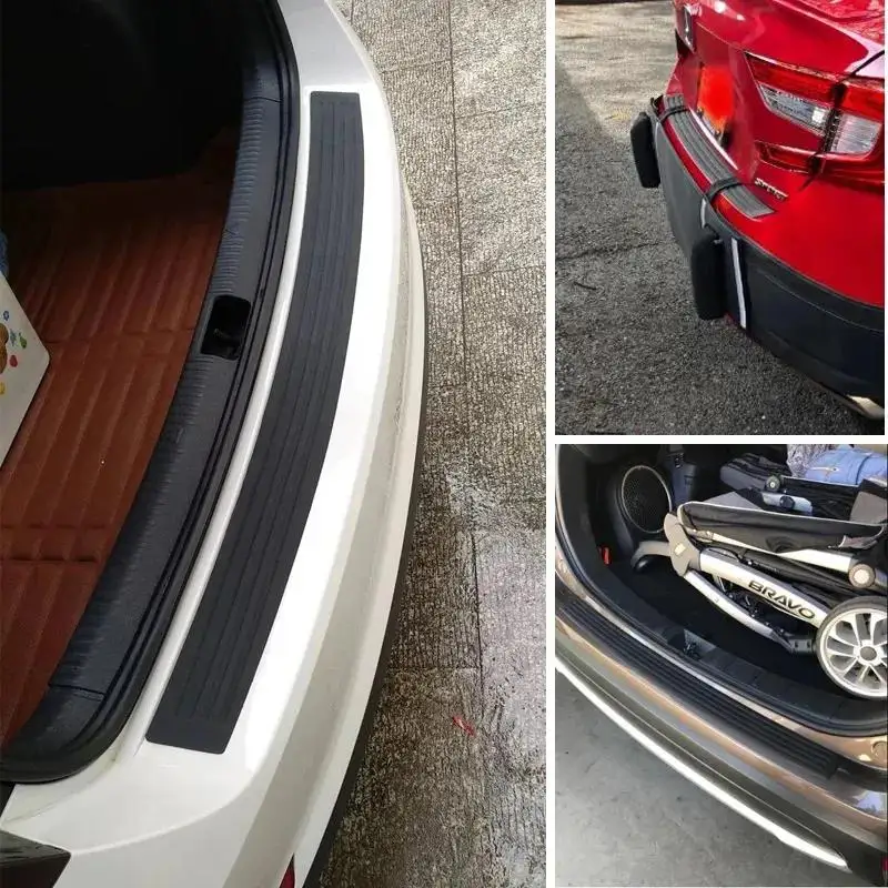 Gummi-Formteile Zierleiste Abdeckung Anti-Kratz Auto-Heckstoßstangenschutzplatte Kofferraumschutzleiste Auto-Styling – Detail 10