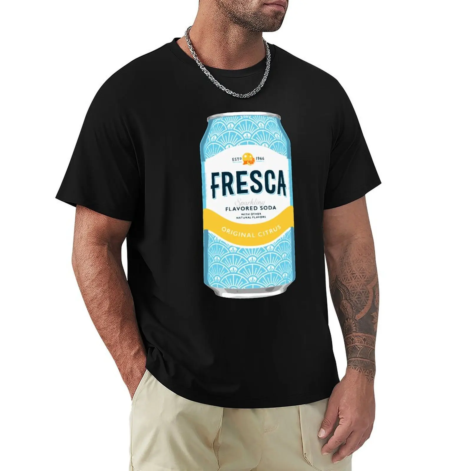 Fresca Can T-Shirt t shirt men 100% cotton luxury brand T-Shirt