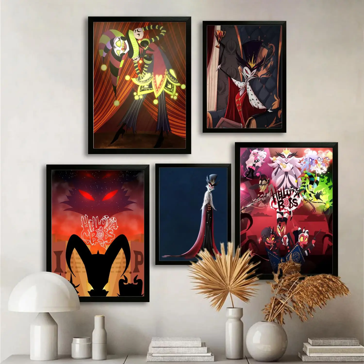 ملصق فني من القماش من helluva Boss وفن جداري، طباعة صور، ديكور غرفة نوم عائلية حديثة، ملصقات، لوحة زخرفية #1