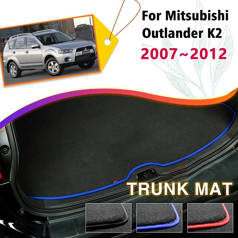 

Коврики для багажника автомобиля Mitsubishi Outlander K2 2007 ~ 2013, коврик для багажника, задний багажник, аксессуары для автомобиля