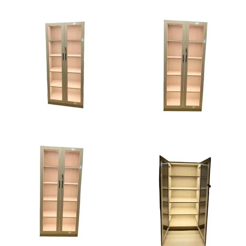 Lockable Steel File Cabinet with Glass Door for Confidential Document Storage Office Metal Filing Cupboard Secure Data