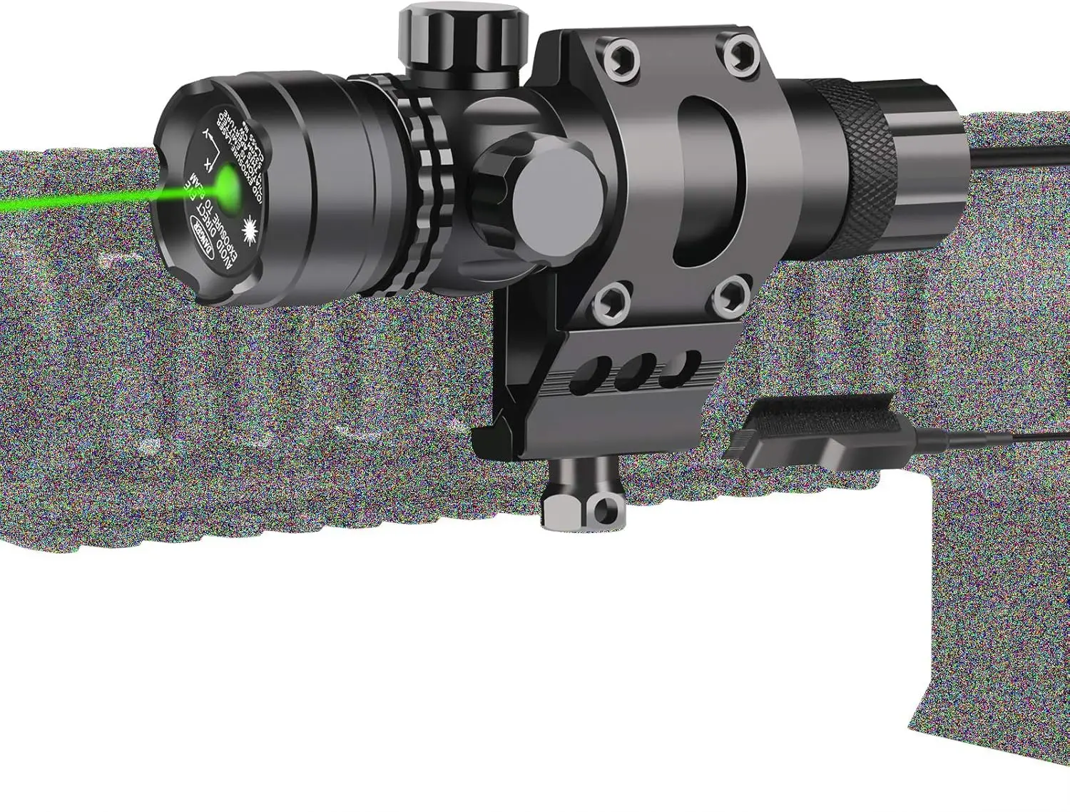 Tactical Quick Release 25.4mm Offset Flashlight Scope Mount 20mm Picatinny Rail 45-Degree Gun Sight Hunting Accessory