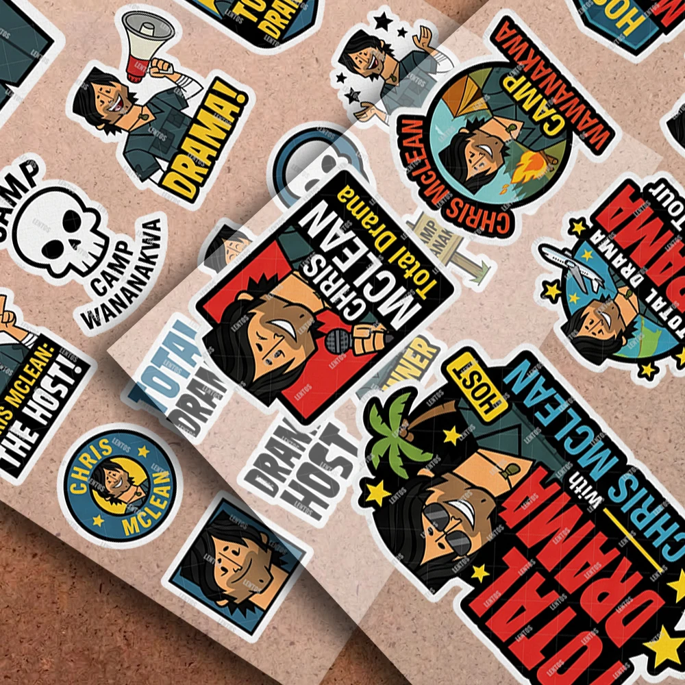 Universal Anime Reflective Stickers Safety Decals for Helmets Bikes Luggage More for  C-Chris M-McLean