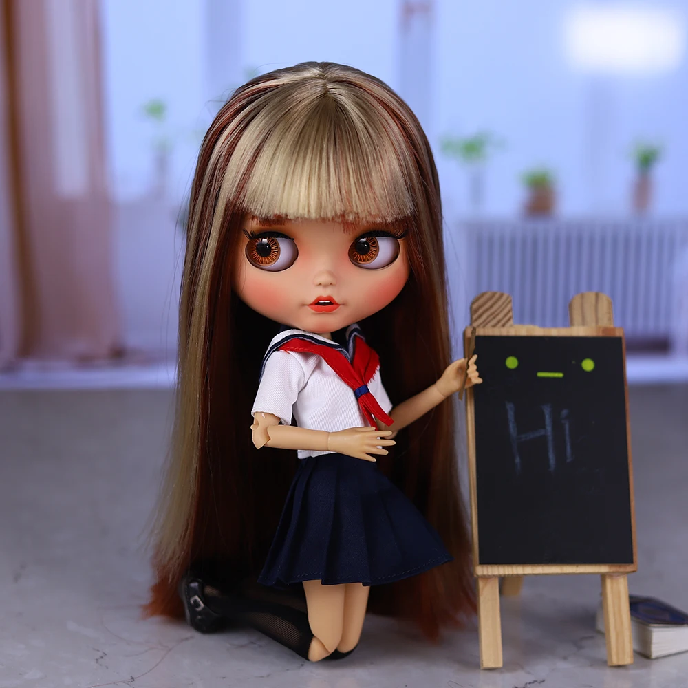 ICY DBS Blyth Puppe 1/6 30 cm offener Mund, verschiedene Hautfarben, verschiedene Stile, nackte Puppe oder kompletter Satz Puppe, geeignet zum Verschenken