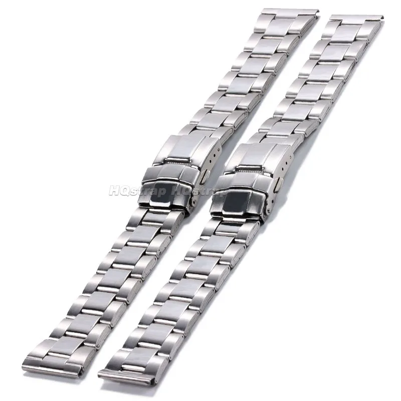 Stainless Steel Strap 20mm 22mm Watch Band Metal Bracelet for Seiko for Water Ghost Diving Wristband Folding Buckle Watchbands