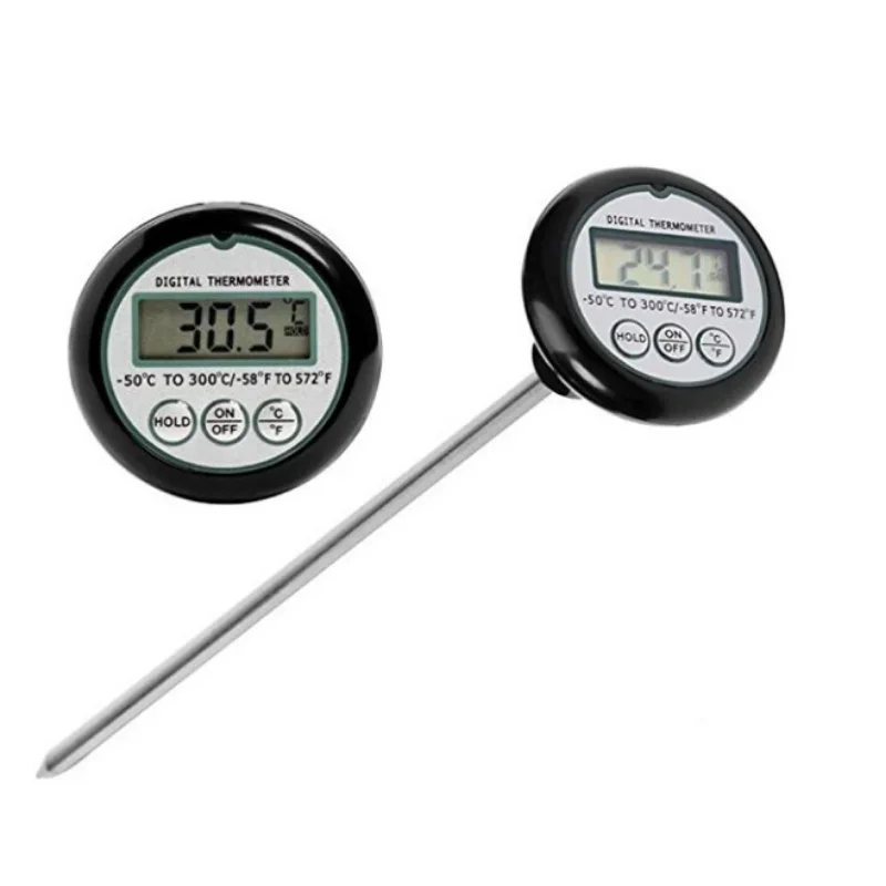 Digital Food Thermometer Kitchen BBQ Cooking Meat/Milk Probe Temperature Gauges Heat Indicator