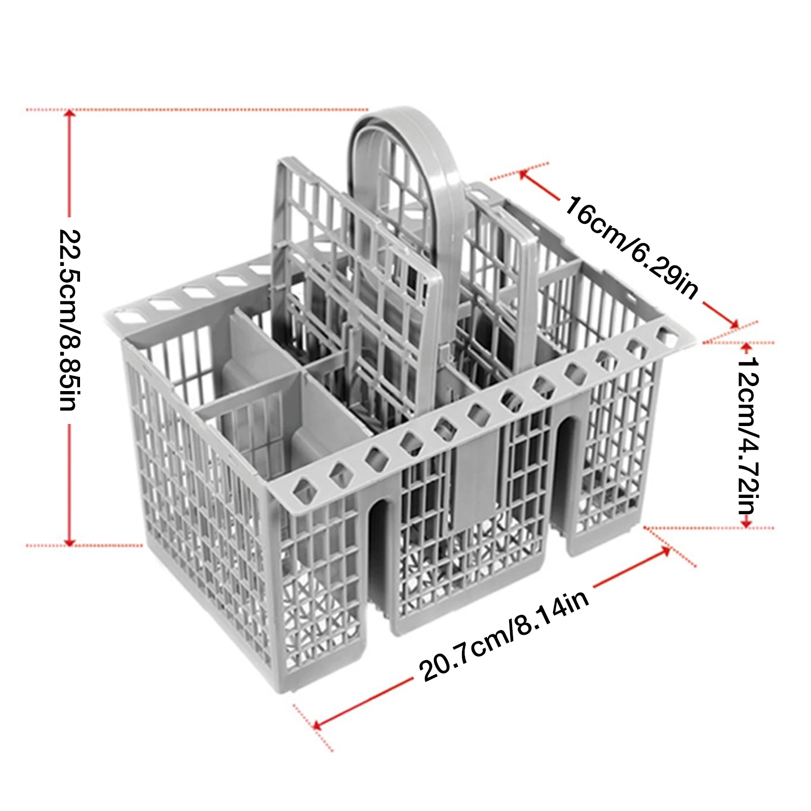 Mir à couverts universel pour lave-vaisselle, panier à degré de chaleur, insert de couverts stable pour tous les lave-vaisselle, rangement