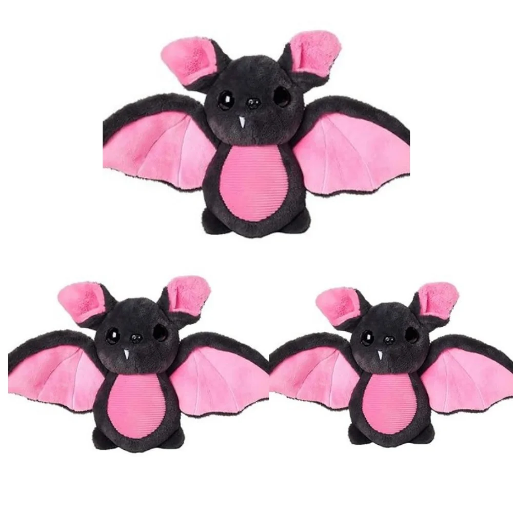 

New Dark Series Pink Bat Doll Plush Toy Halloween Decorative Decoration Funny Gifts 35CM Soft PP Cotton Stuffed Toys Wholesale