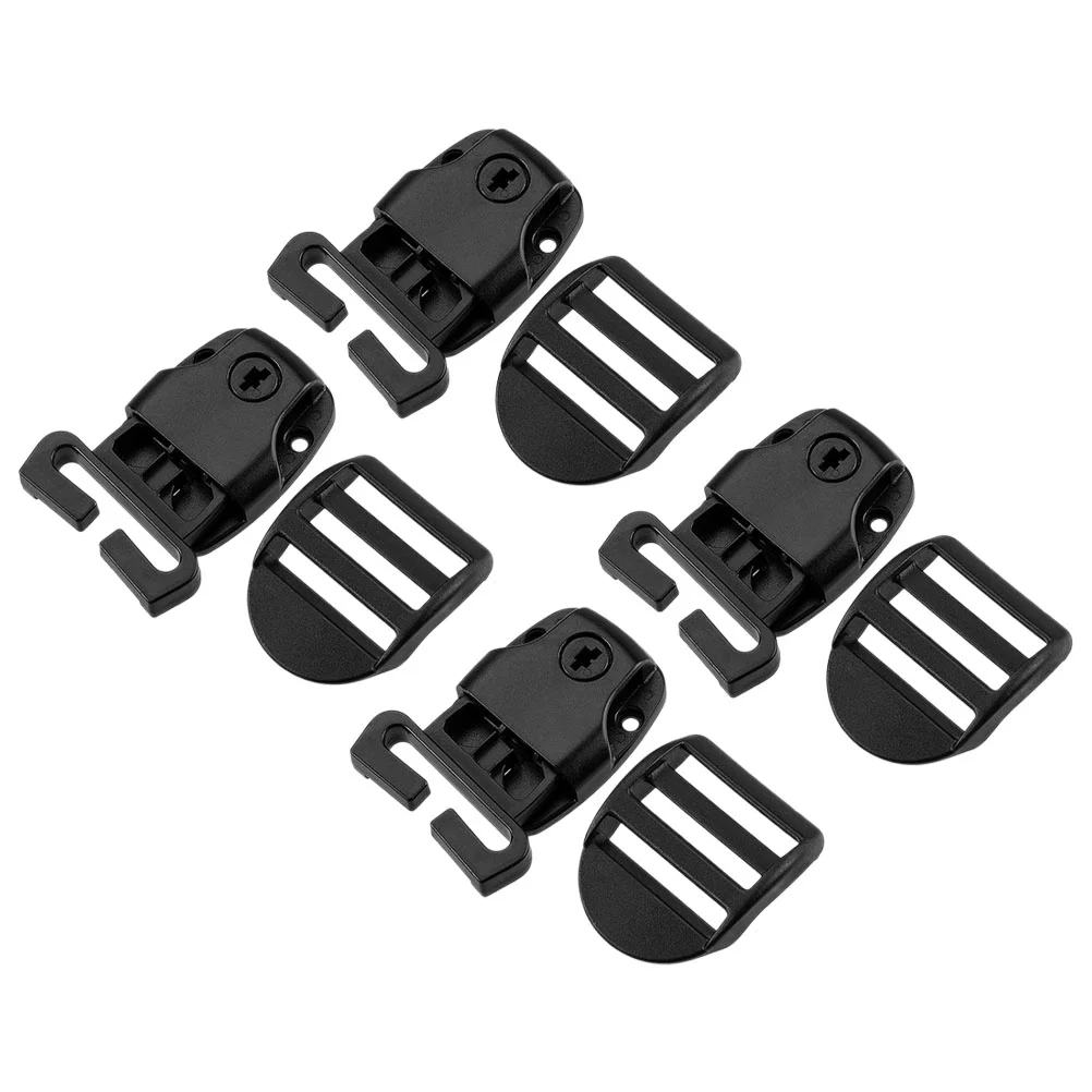 

4 Pcs Bathtub Repair Kit Hot Cover Latch Spa Locks Accessories Accessory Black Replacement Latches