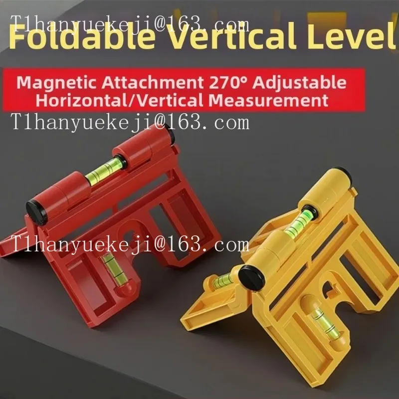 Folding Spirit Level Meter 270 Degree Adjustable Professional Post Leveler Tool Durable Multi-functional Angle Gauge