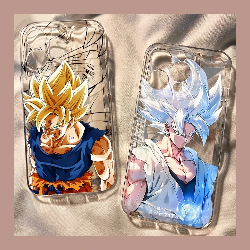 Dragon Ball Phone Case for IPhone 7 8 X 11 12 13 14Pro 15 Pro Iphone 15 Max Dragon Ball Goku Vegito Trunks Gotenks Phonecase