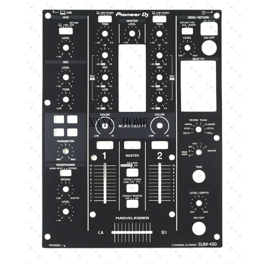 

DJM-450 Skin Mixer Panel Protection Mask Customizable Skin