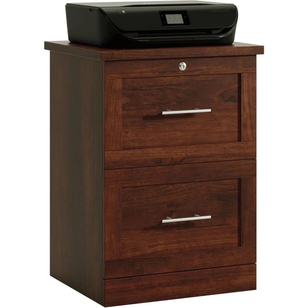 Realspace® 17D Vertical 2-Drawer File Cabinet, Mulled Cherry