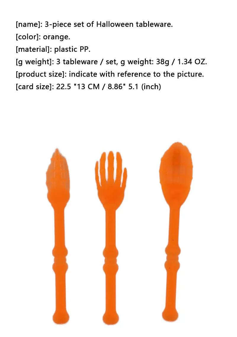 Halloween Decorations Fake Tableware Restaurant Forks and Spoons Props