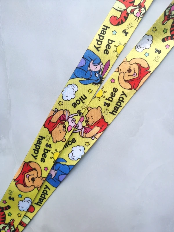 New 1 pcs Disney eeyore bear Lanyards Keys Neck Strap For Card Badge Key Chain Lanyard Key Holder DIY Hang Rope Keyrings