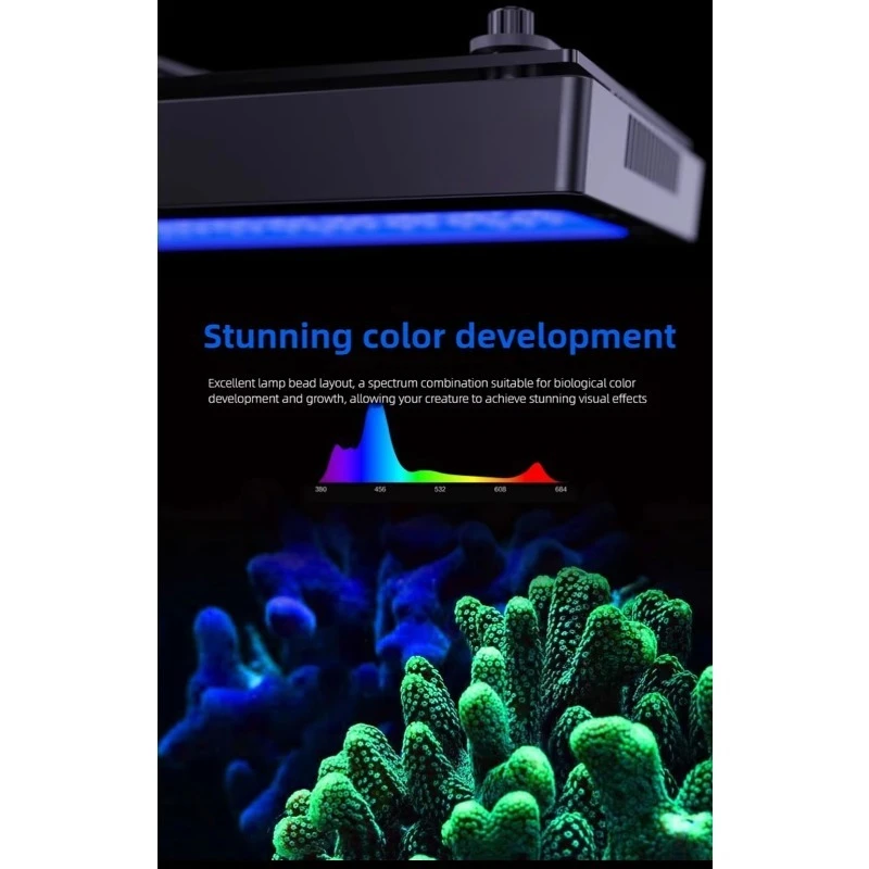 240W WiFi App Programmable Full Spectrum Marine LED Aquarium Light   for Saltwater Coral Reef & Fish Tank