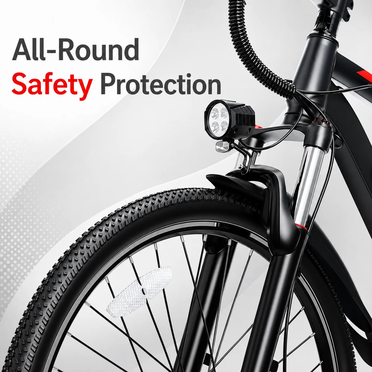 Headeer Bk1350Pro Nuova Bicicletta Elettrica da Montagna 2027 Max 48V 15Ah Batteria al Litio Rimovibile Pneumatico da 26 Pollici Freni a Disco Doppi Bici Elettrica per Tutti i Terreni per Adulti,