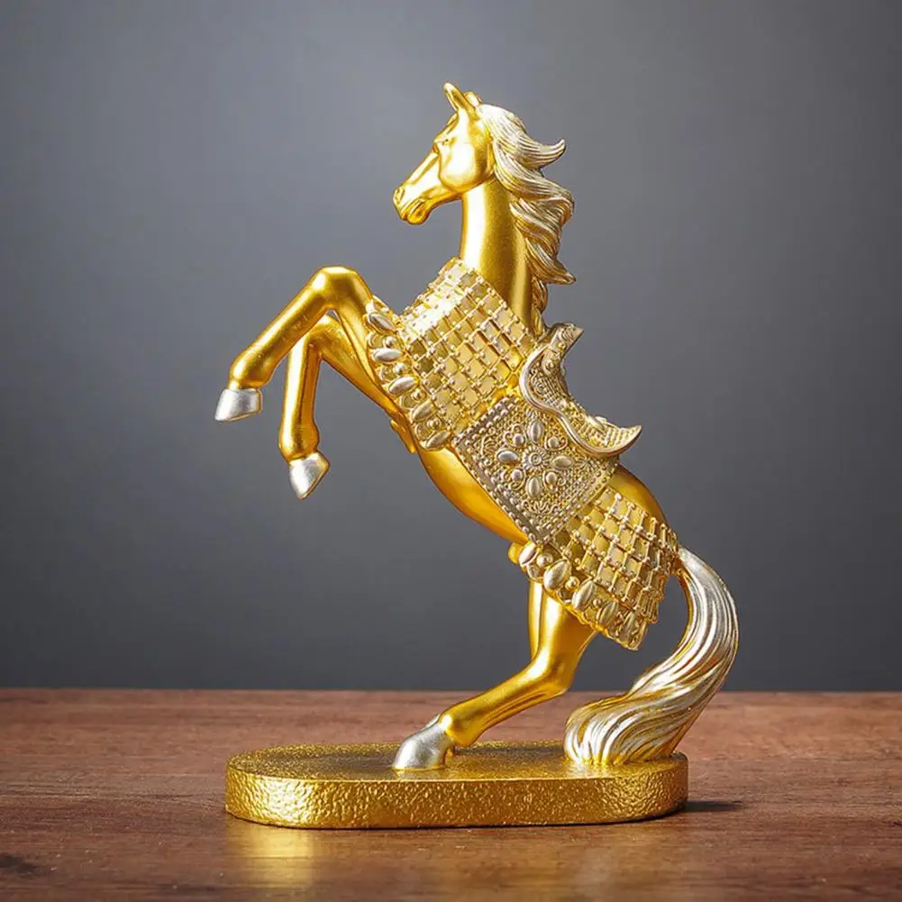 Decorative Horse Sculpture Realistic Miniature Horse Figurine Resin Statue Simulated Pony Sculpture Decoration Unique