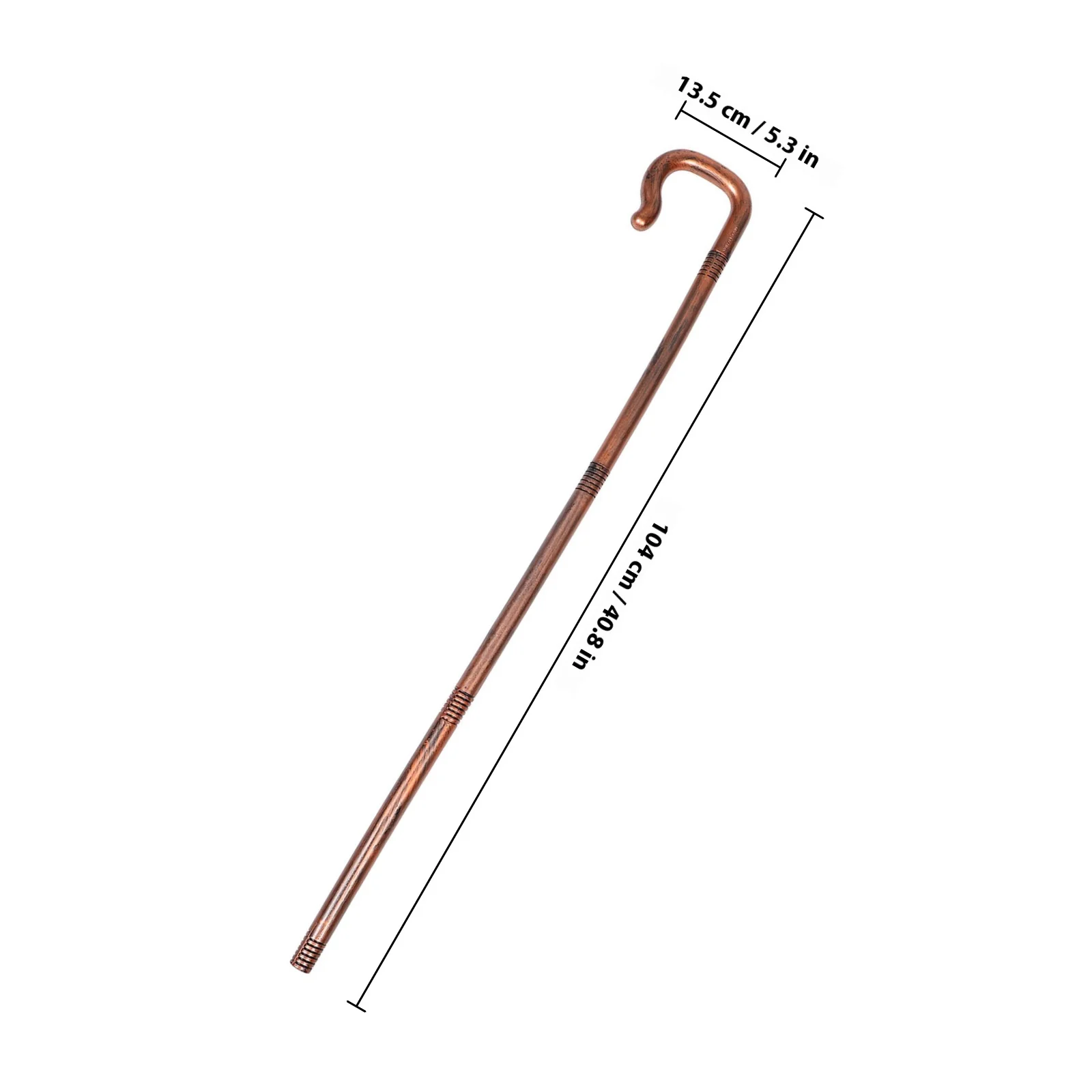 Plastic Pharaoh Cane Staff Halloween Costume Prop for Wizard Shepherd Role Play Party Accessory Ritual Decoration