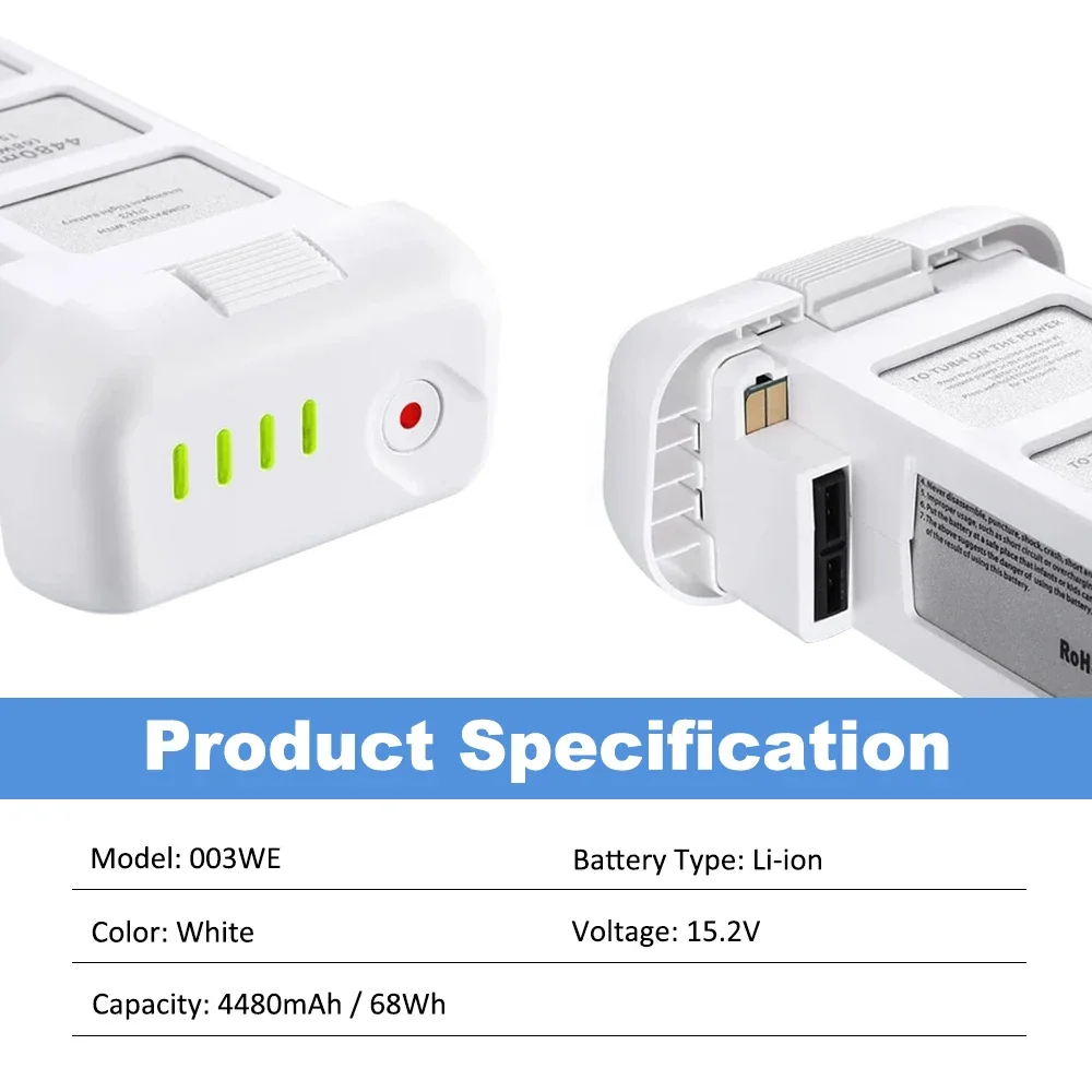 ETESBAY 2PCS 003WE Drone Battery For DJI Phantom 3 Pro Advanced Intelligent Flight Battery - view 3