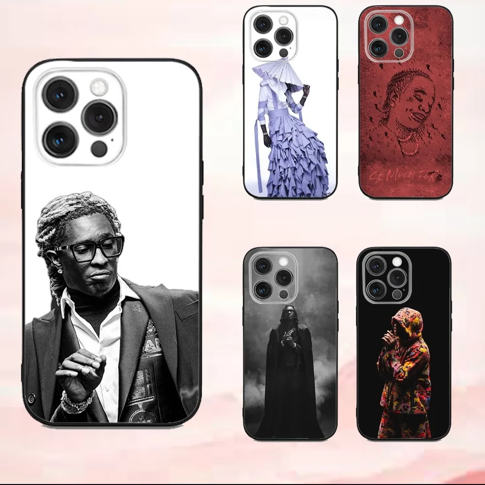 

Y-Youngs Rapper Thug Phone Case For iPhone16,se4,15,14,13,12,11,Pro,X,XS,Max,XR,Plus,Mini Soft Black Cover