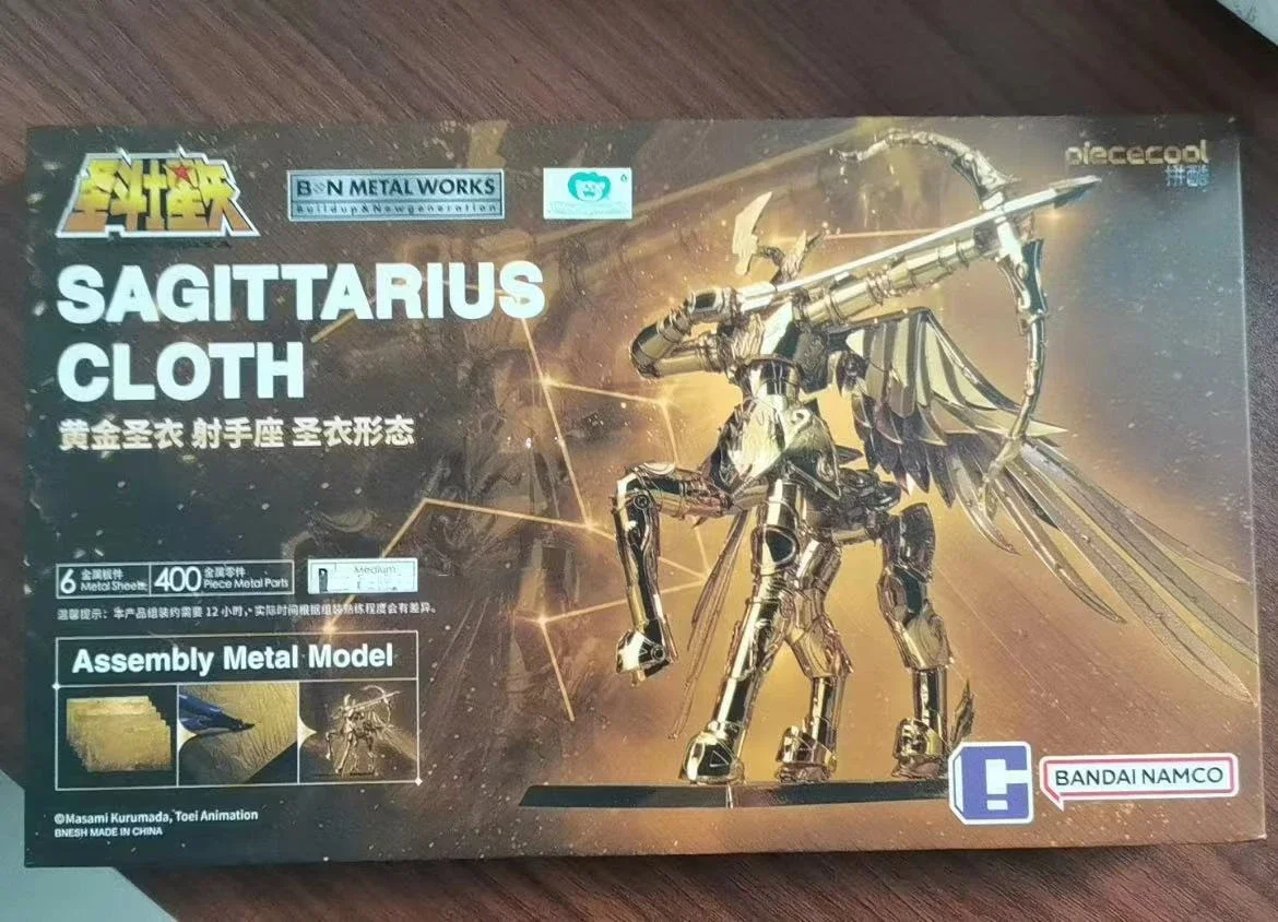 In Stock Bandai Original Sagittarius Aiolos Cloth Assembly Metal Model Action Figures Toy Collection Gifts