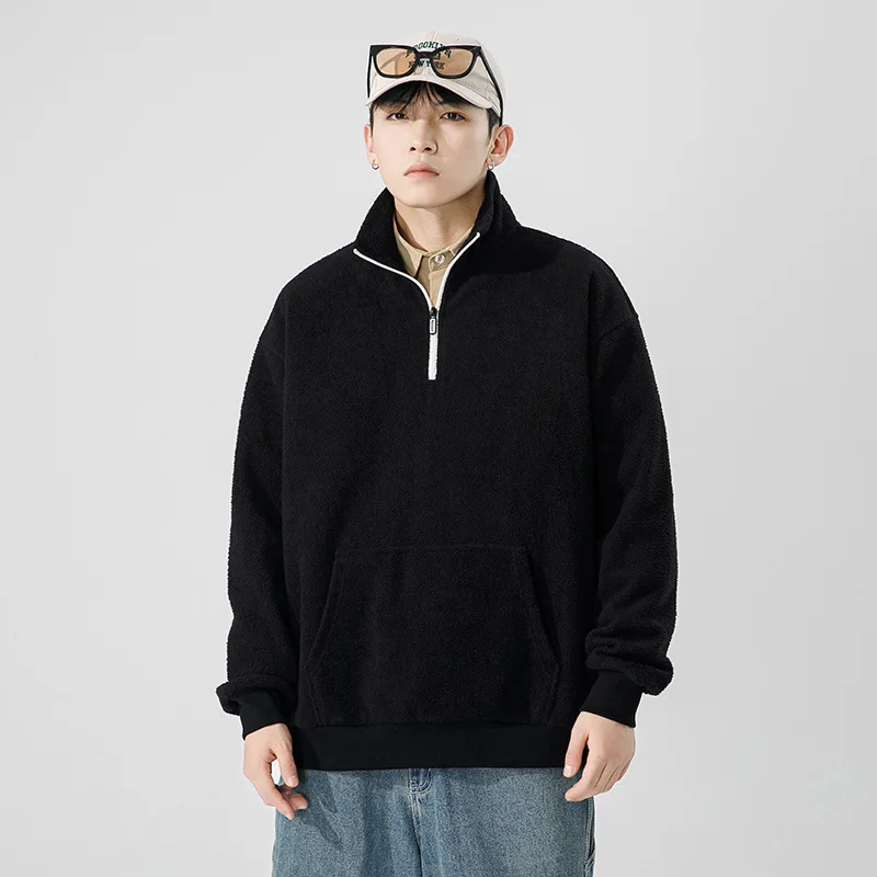 

Mens No Hat Hoodies Art Fleece Short Riding Punk Streetwear Embossed Metal Details High Power Multifunctional Edgy Iconic Therma
