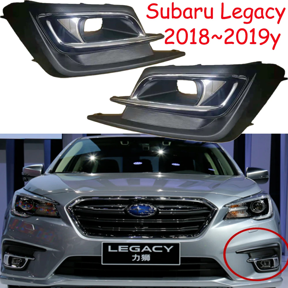 

1pcs car bupmer head light for Subaru Legacy fog cover headlight 2018~2019y car accessories DRL fog for Subaru Legacy headlamp