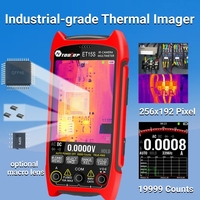 TOOLTOP ET15S 256*192 Industrial Thermal Imaging Camera 19999 Counts Multimeter Professional PCB Thermal Imager with Macro Lens