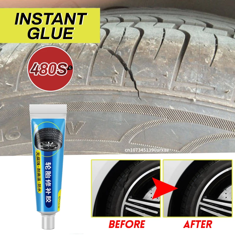 

Black Tire Repair Liquid Powerful Rubber Glue Wear-resistant Rubber Noncorrosive Adhesive Instant Bonding Leather Repair Tool