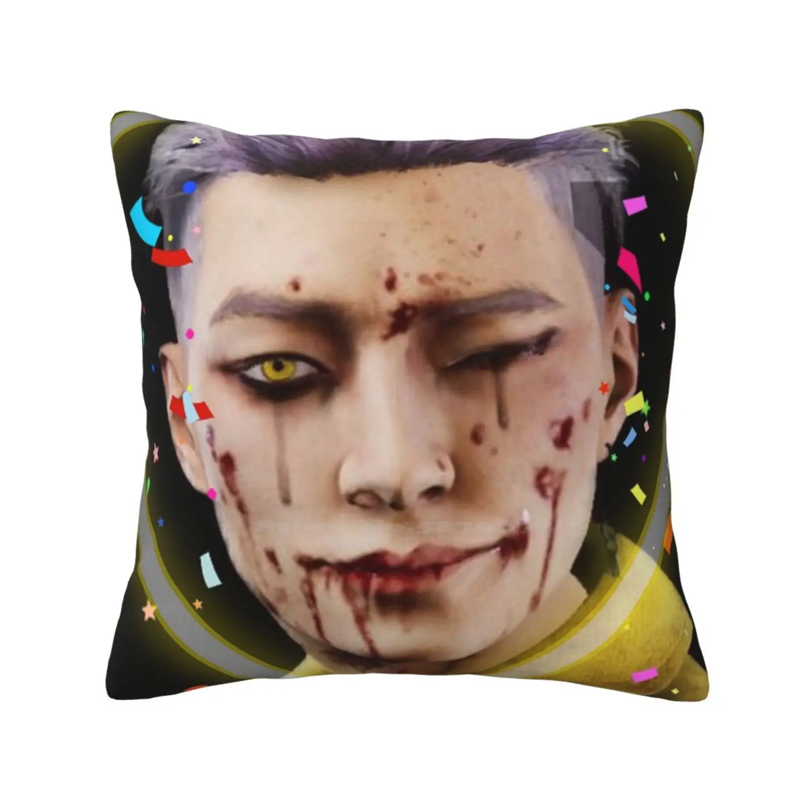 Trickster Love Pillows Case Bedroom Home Decoration Trickster Dbd Horror Video Game Sexy Kpop Korean Love Heart Neon Confetti