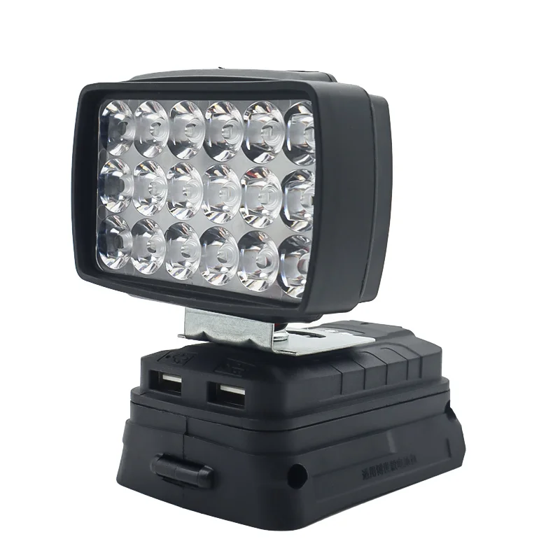 Luzes de Trabalho Led Lâmpada de Acampamento Lanterna Spotlight Usb Power Bank Lanterna de Mão para Bosch 18v Bateria de Lítio-íon Bat618 Bat609g