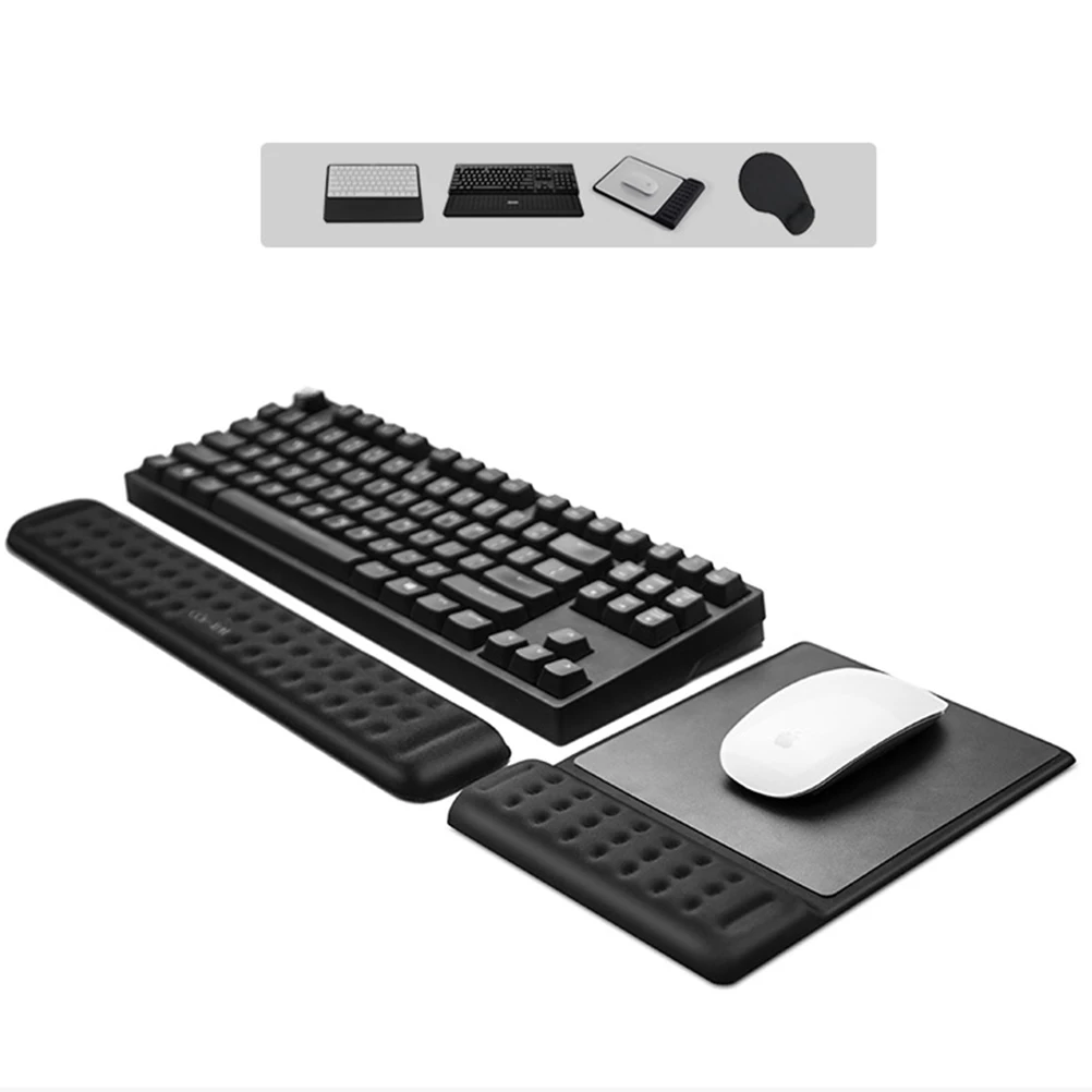 

1Pcs Non-Slip Keyboard Pad Wrist Rest Memory Foam Ergonomic Office Accessory for Comfortable Use