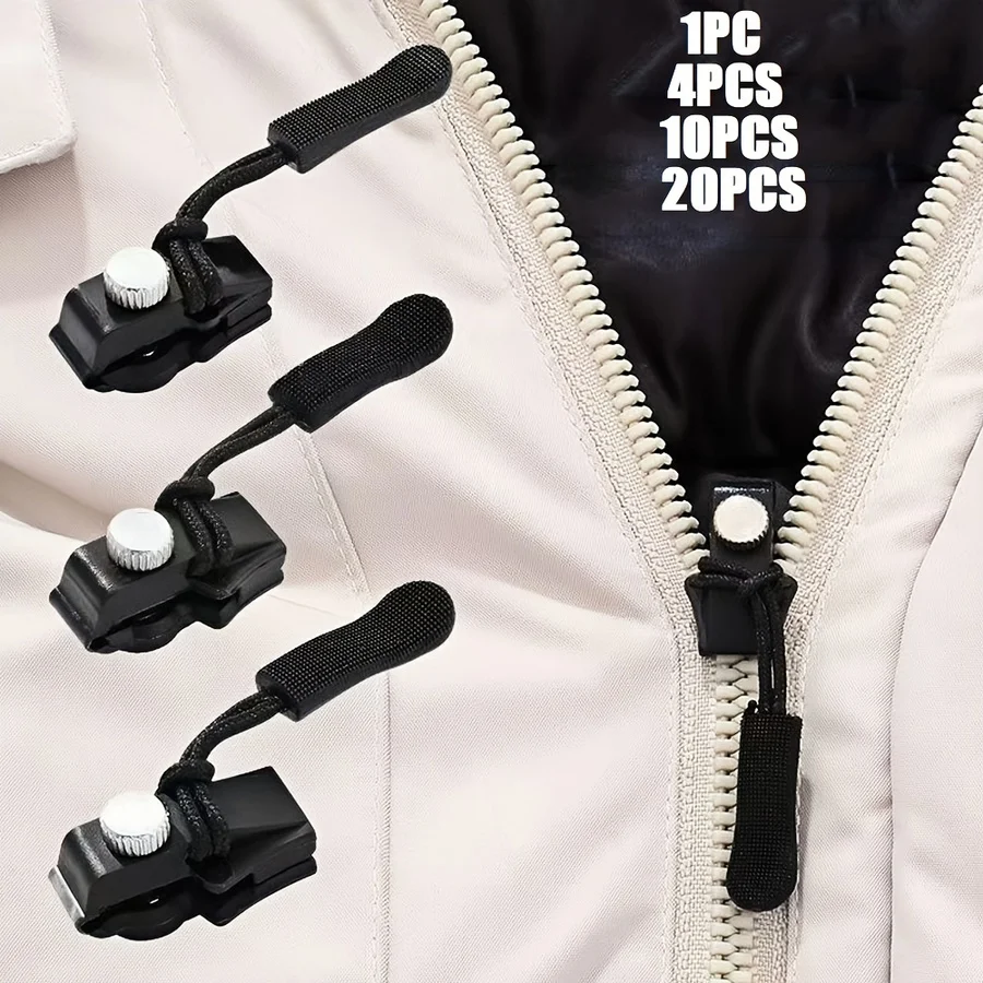 

1/4/10/20pcs Zipper Repairers, Detachable for Bags, Clothing, Shoes, And Boots, Home Use, Tool-Free