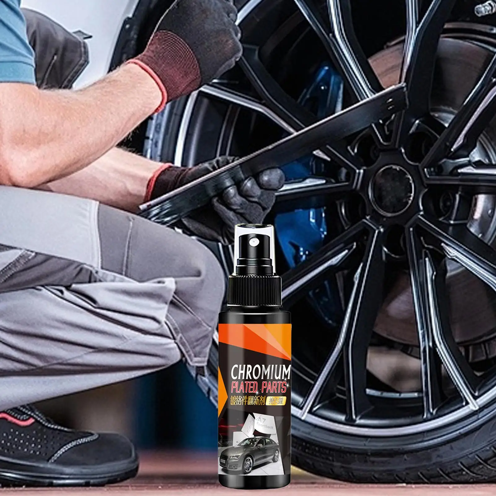 سيارة الكروم تصفيح وكيل تجديد السيارات المعادن منير يزيل البقع رذاذ تلميع المعادن الكروم مرمم الأنظف #4