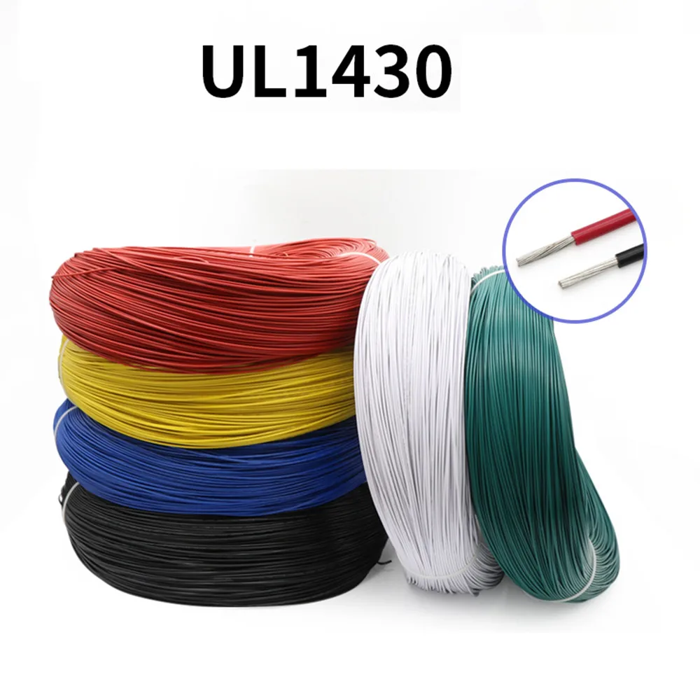 

28AWG UL1430 ПВХ обшитый луженый медный провод мягкий силиконовый кабель 300V линия электрические провода кабель проводка многожильный провод