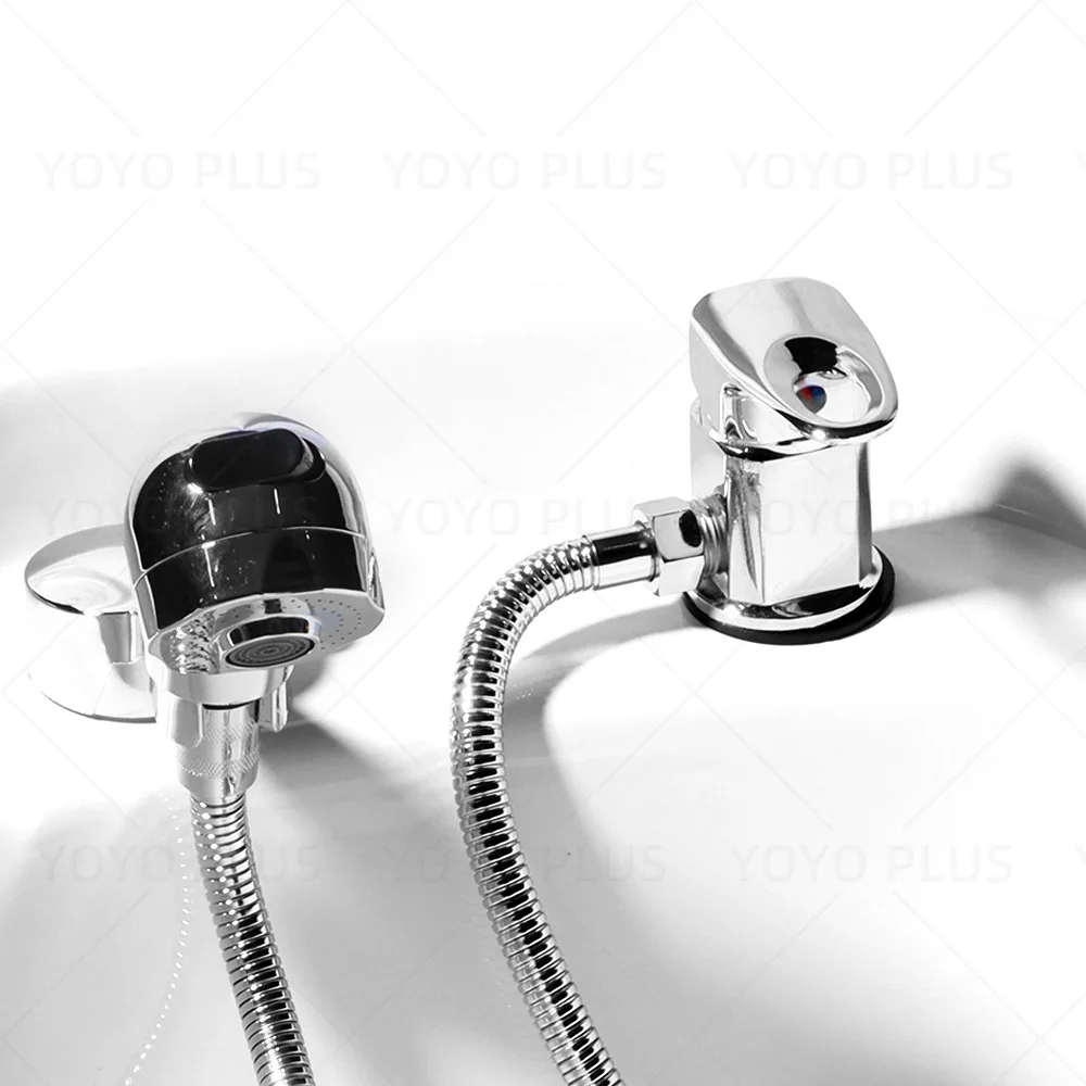 

Salon Shampoo Faucet Barber Shop Shampoo Bed Head Sprayer Faucet Hot And Cold Faucet Switch With Shower Hose Mixer Taps Sprayer