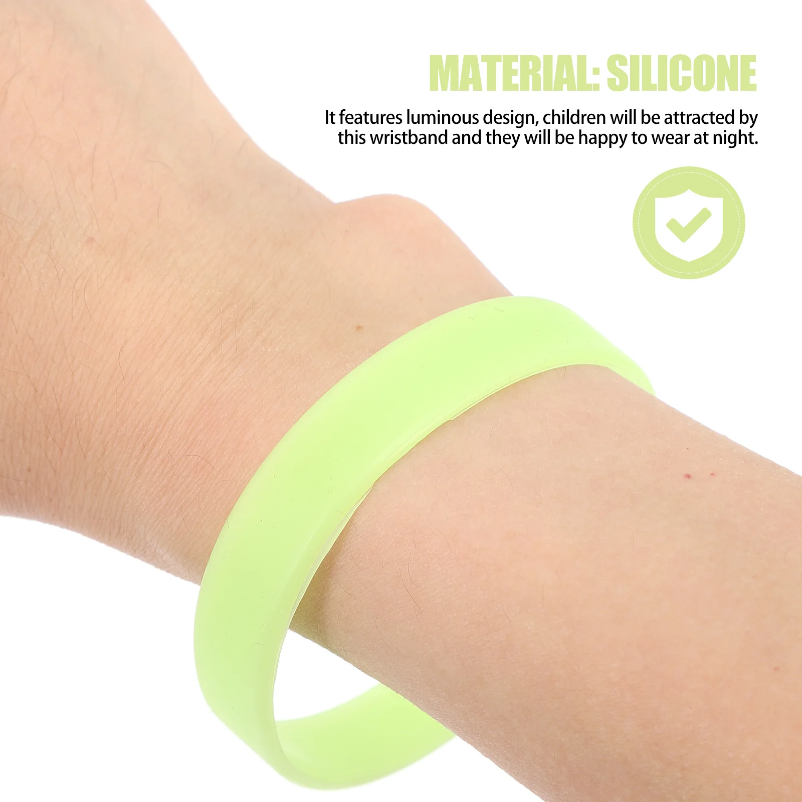 

Luminous Silicone Bracelet Light up Wristbands New Year Party Supplies Thanksgiving Favors Stickers