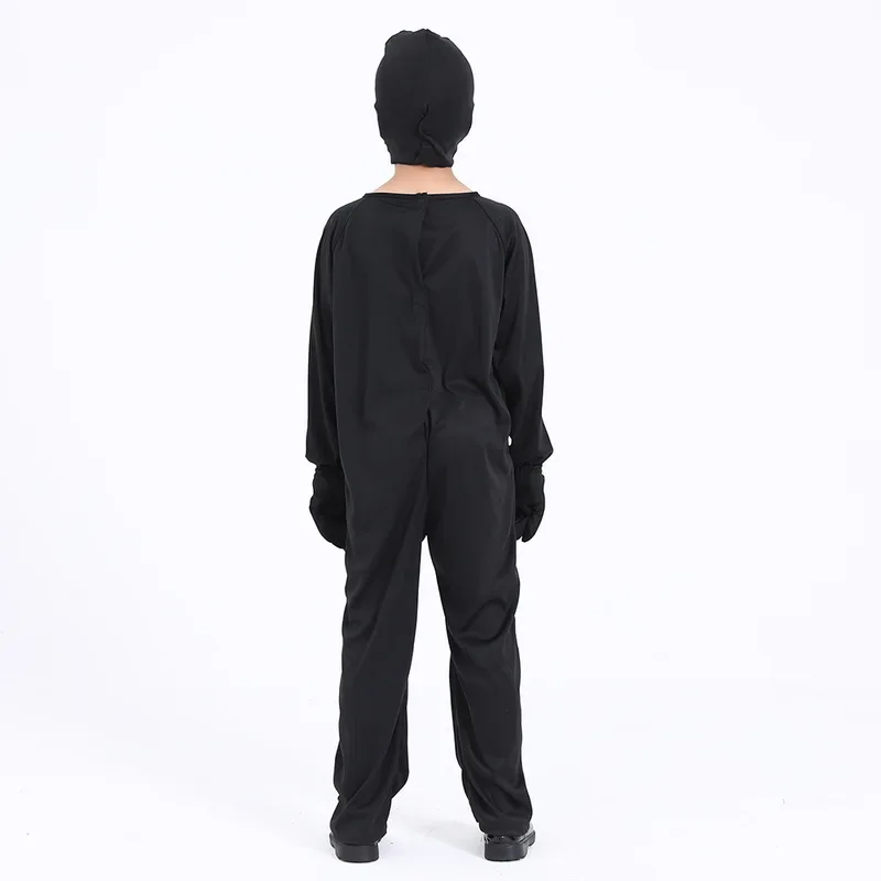 EE01 niño divertido resplandor en la oscuridad esqueleto Zombie mono Cosplay disfraz aterrador niños vestido de lujo Fiesta Temática de Halloween Perf & 0Ww