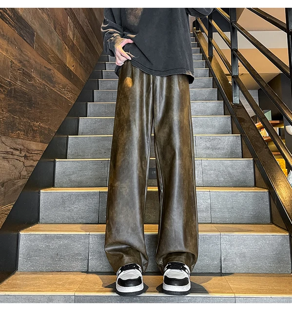 パンツ NUTEMPEROR WIDE PU LEATHER PANTS パンツ NUTEMPEROR WIDE PU LEATHER PANTS WHBM_XHR Tapered Faux