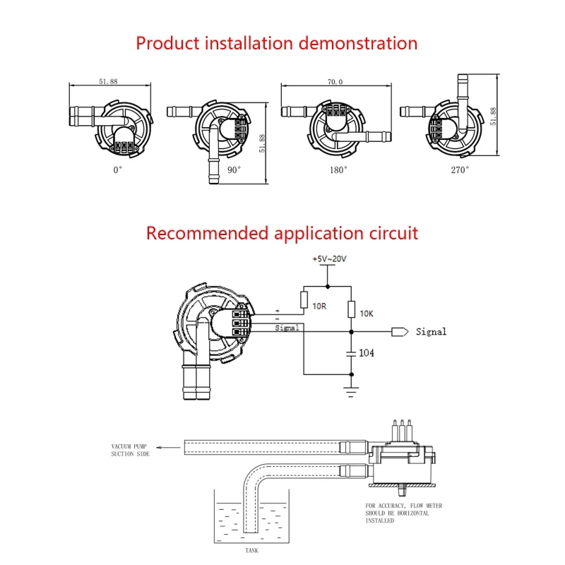 Food-Grade Hall Effect Flowmeter Fluid Mete for Coffee Machine TeaMaker Purifier Water Flow Sensor Switch Portable