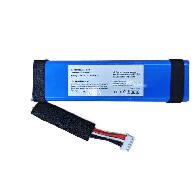 New Battery GSP0931134 7.4V 10000mAh For JBL Xtreme 1 Bluetooth Speaker Built-in Battery