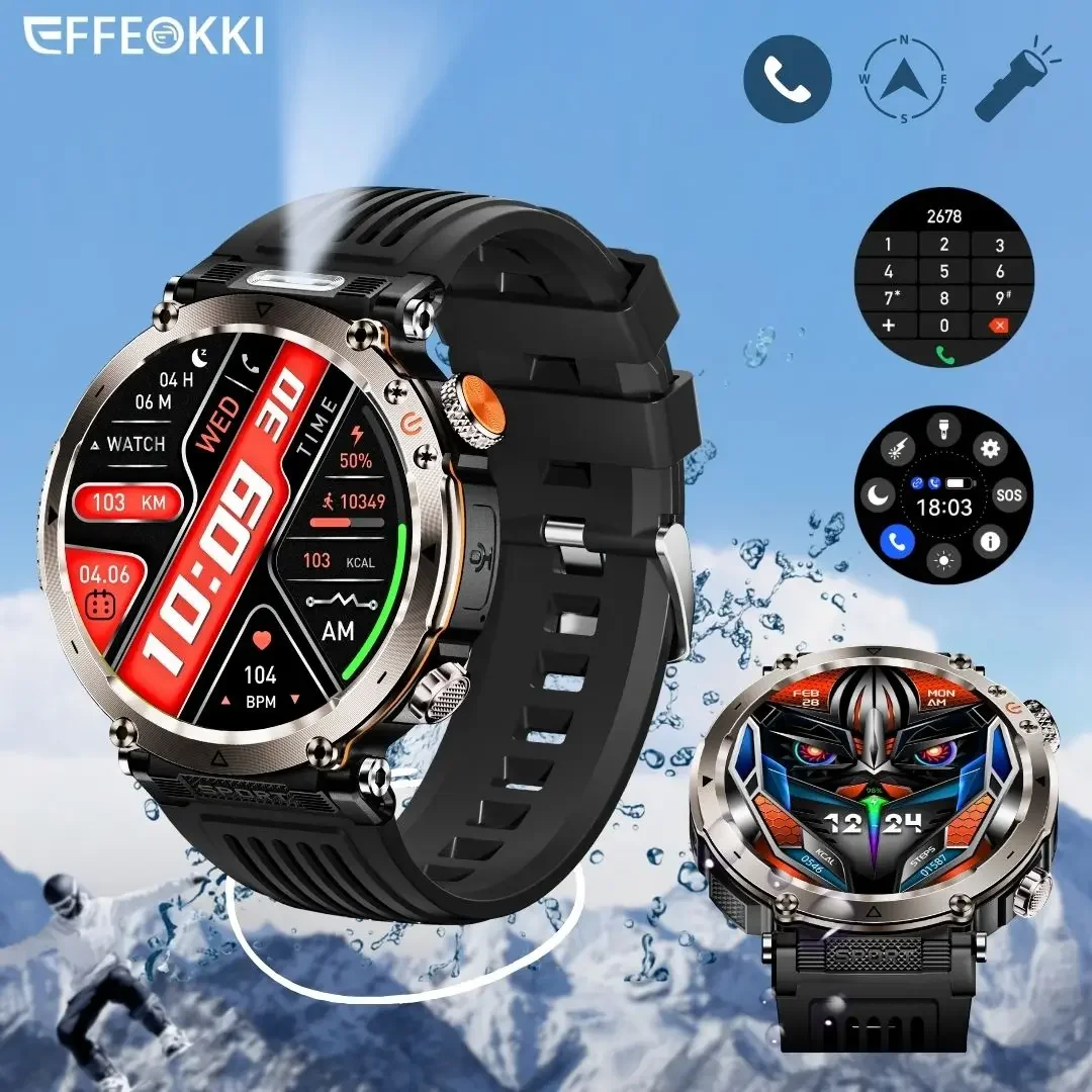 EFFEOKKI Men's Smartwatch Fitness Tracker 1.7