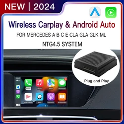 Bezprzewodowy Carplay Android Auto A B C GLA CLA GLK ML klasa dla mercedesa NTG4.5 Becker W177 Mercedes Benz W204 Apple Carplay