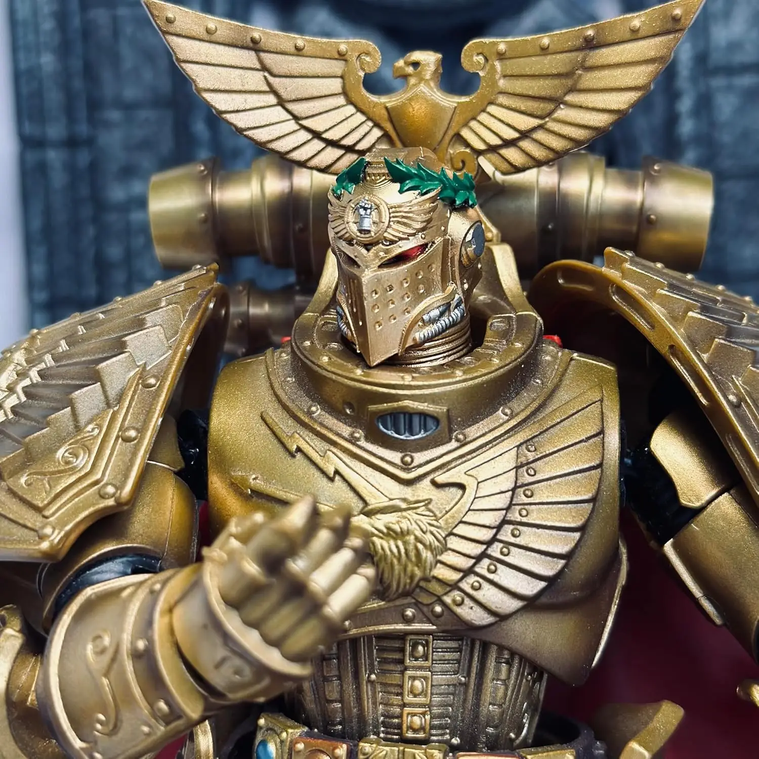 

Запчасти TOYVERSE JOYTOY Warhammer, аксессуары для шлема, имперские кулаки, аксессуары для моделей Primarch Rogal Dorn Primarch