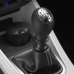 6 Speed PU Leather Gear Shift Shifter Knob Lever Stick For Renault Megane Clio Laguna Scenic For Vauxhall For Opel