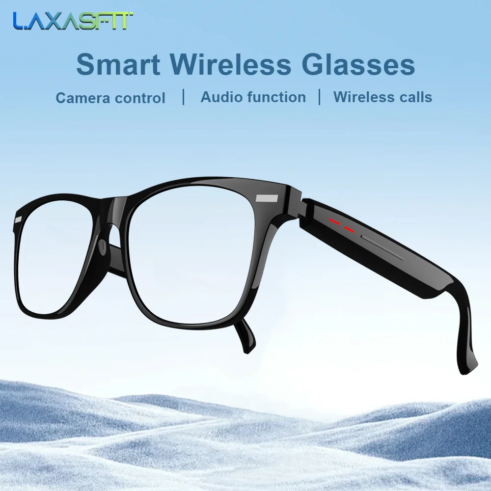 LAXASFIT New Smart Wireless Bluetooth Glasses TWS Listen to music and answer phone calls Men Women Fashion Sunglasses Eyeglasses